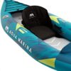 Aqua Marina 2er aufblasbares Kajak Steam-412 in Blau mit geometrischen Mustern für zwei Personen, ideal für Wasserabenteuer auf Seen und Flüssen.