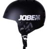 Schwarzer Wakeboard Helm für Wassersport mit abnehmbaren Ohr-Polstern und justierbarem Riemensystem, bietet Sicherheit und hohen Tragekomfort.