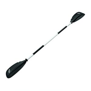 Bestway Hydro-Force Kajak-Paddle-Set mit Aluminium-Schaft und asymmetrischen Paddelblättern, ideal für Kajakfahren und Wassersport.
