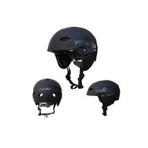 Concept X Kite + Surf Helm CX Pro in White/Schwarz/Carbon, ideal für Kitesurfen und andere Wassersportarten, bietet Sicherheit und Komfort.