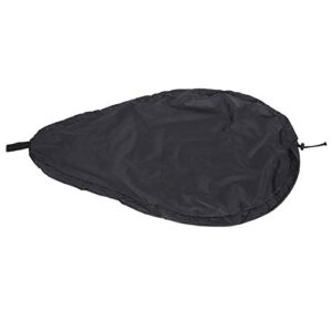 DEWIN Cockpitabdeckung in Schwarz, passend für Kajaks und Kanus, schützt den Kajakbereich vor Staub, Schnee und Regen, Größe S 91x58cm