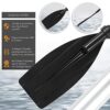 Doppelpaddel aus Aluminiumlegierung für Kajak und Kanu, mit ergonomischem Griff und stabiler Konstruktion, ideal für Wassersportler.