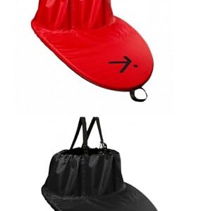 Hiko Kajak Spritzdecke Basic PU in Schwarz Größe C94, idealer Spritzschutz für Kajakfahrer mit wasserdichtem Material und Doppelkamin für optimalen Komfort.