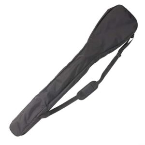 Schwarze Hasaller Oxford Split Paddeltasche aus 600D Oxford-Stoff, langlebig und wasserdicht, geeignet für den sicheren Transport von Kajakpaddeln, mit gepolstertem Schutz und praktischer Innentasche.