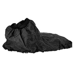 Nylon Kajak Spritzdecke in schwarz, wasserdichte Abdeckung für Kajaks, mit verstellbaren Trägern und elastischem Bund, ideal für den Wassersport.
