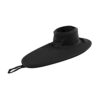 Universelle Kajak Spritzdecke aus SBR-Neopren in schwarz, schützt Paddler vor Wasser und Spritzern während des Kajakfahrens.