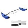 Aufblasbarer Kajak-Stabilisator mit zwei blauen Auftriebskörpern und stabiler Verbindungsstange, ideal für sichere und stabile Kajaktouren.
