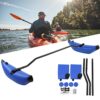CHICIRIS Kajak-Stabilisator in orange-rotem Kajak mit stabilisierenden Auftriebskörpern in naturnaher Umgebung, ideal für sicheres Paddeln und Wassersport.