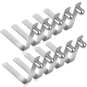 10 Stücke Edelstahl Kajakpaddel Push Snap Clips für Zeltstangen und Outdoor-Ausrüstung, wetterfest und langlebig.