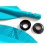 SPINERA Kayak Paddle Classic in leuchtendem Türkis, 4-teiliges Aluminium Paddel mit ergonomischem Griff und glasfaserverstärktem Schlagblatt für optimale Kontrolle und Komfort beim Paddeln.
