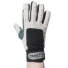 Lomo Langfinger-Segelhandschuhe in Grau für Segeln und Outdoor-Aktivitäten, mit rutschfester Amara-Handfläche und verstellbarem Klettverschluss.