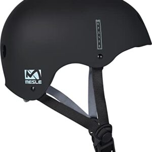 Mesle Wassersport Helm Ragnar mit abnehmbarem Ohrenschutz für Wakeboarden, Kiten, Kajakfahren und Surfen. Leichter, schlagfester Helm mit optimaler Belüftung und CE EN 1385 Zertifizierung.