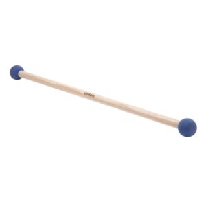Pedalo Rollbrett-Paddel aus hochwertigem Holz mit blauen Gummikappen für optimales Paddeltraining und Muskelaufbau.
