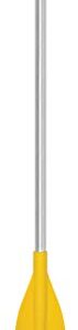 Oceansouth Schwerlast-Paddel mit T-Griff in gelb und silber, ideal für Kanufahren und Kajakfahren, mit ergonomischem Griff und hochbelastbarem Aluminium-Schaft.