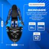 SKINHAWK Exclusiv Blau Kajak Set 380 für zwei Personen, 380 x 96 cm - modernes Design, hohe Tragfähigkeit und komfortable Sitze