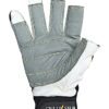 Unisex Segelhandschuhe Offshore in Schwarz, 2 Finger-frei Design, optimal für Wassersportarten wie Segeln, Kajakfahren, Kanu und Wakeboarding.