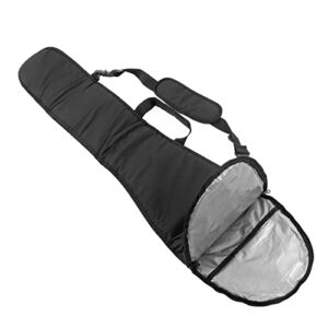 Schwarze Paddeltasche für Kajak- und Bootspaddel mit Schultergurt und Tragegriff, geeignet für den Wassersport.