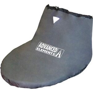Advanced Elements Unisex Adult PackLite Kayak Spray Skirt in mattem Grau, idealer Schutz vor Kälte und Spritzwasser für Kajakfahrer.