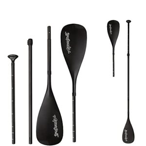 AQUALUST Kayak Dual Tech Paddle 2-in-1 Paddel für Stand-Up-Paddling und Kajakfahren, bestehend aus mehreren Teilen inklusive Paddelblättern und verstellbaren Stangen.