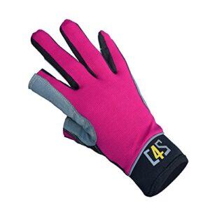 Pink Unisex Segelhandschuhe Offshore mit 2 Finger-frei Design für Wassersport wie Segeln, Kajak, Kanu und Wakeboard