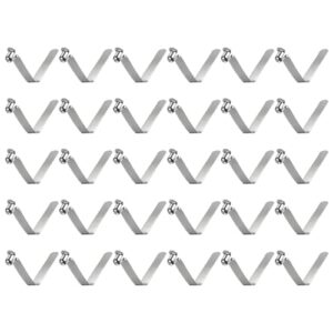 30 Stück EIN-Knopf-Kajak-Paddel-Schnappfederclips aus 65Mn-Federstahl mit V-förmiger Teleskopverriegelung für Outdoor-Aktivitäten.