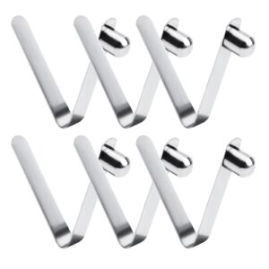 Set aus 6 robusten Kajak Federklemmen und Druckknopf Federclips aus hochwertiger Stahllegierung für sichere Befestigungen beim Paddeln und Camping.