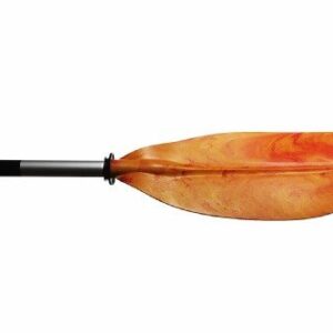 Kinder Kajakpaddel H2o Flame, 190 cm, in leuchtendem Orange mit asymmetrischem Design und Wirbel-Muster, ideal für junge Wassersportler.