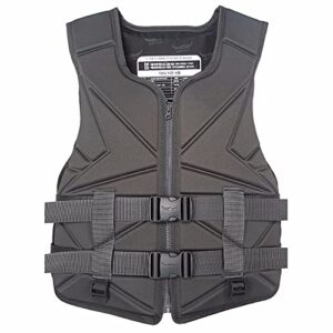SMTSEC Neopren Schwimmweste in Schwarz für Erwachsene und Kinder mit Auftriebshilfe, ideal für Kajakfahren, Paddeln und Schnorcheln.