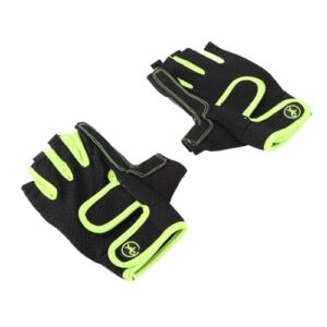 Sport-Segelhandschuhe in Schwarz mit neongelben Akzenten, ideal für Wassersport wie Segeln, Kajakfahren und Angeln. 3/4-Finger-Design für optimale Gripkontrolle und Atmungsaktivität.