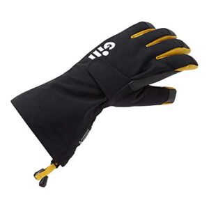Gill Helmsman Gloves 7805 - Schwarz - Atmungsaktiv wasserdicht sprühfest Regen- und Windjacke für Segler
