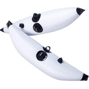 METER STAR 2Pcs Kayak Inflatable Outrigger Stabilisator für Kajakfahren, Bootfahren oder Kanufahren - stabile Plattform und leicht zu installieren