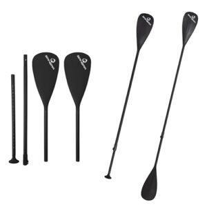 Spinera SUP & Kajak Paddel Classic – 4-teiliges Aluminium Doppelpaddel, verstellbar 165–210 cm, Nylonblätter, leicht & robust – ideal für Stand Up Paddling & Kajak