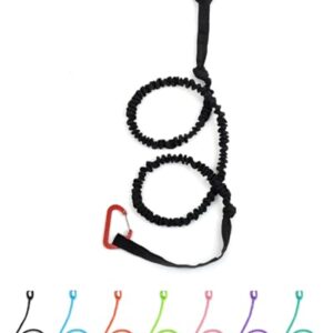 Elastische Paddelleine mit Karabinerhaken für SUP Kajakfahren, Bootfahren und Kanufahren