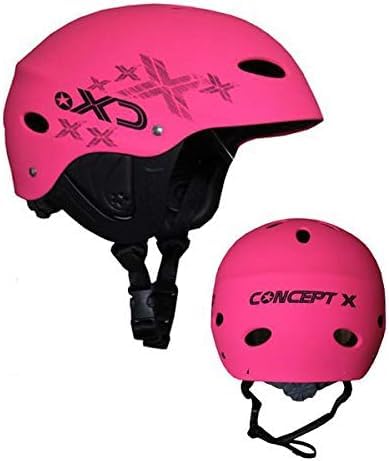 Schutzhelm für Kitesurfer, Wakeboarder und Kajakfahrer in Pink Farbe mit weichen Stoff und perfekter Passform