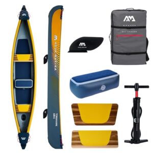 Aufblasbares Kanu, gelb, L - Aqua Marina Tomahawk Air-c Hochdruck-Schnellboot