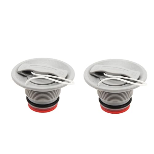 Zwei Topyond Schlauchboot Ventile, perfekt für Wasserfahrzeuge wie Schlauchboote, Flussflöße und Kajaks. Durable PVC-Konstruktion, einfach zu installieren und auszutauschen.