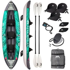 Campsup Aqua Marina kajak aufblasbar, Inflatable 3 Personen Kayak LAXO-380 + Star 6 mit I-BEAM Technologie