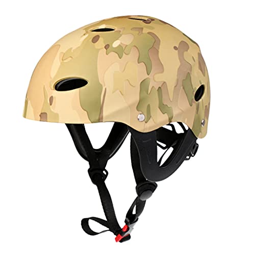 Wassersport-Schutzhelm mit einstellbarer Schutzhaube für Kinder und Erwachsene, camouflage Design