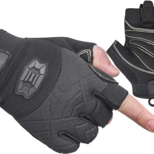 Schutzhandschuhe für Klettern, Rettung, Abenteuer und Outdoor-Aktivitäten - Halbhand Schutzhandschuhe mit atmungsaktiver Materialierung