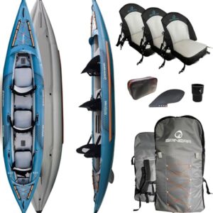 Spinera Tenaya 160 Kajak für Freizeit und Abenteuer, aufblasbar, SpinTex-Material, Drop-Stitch-Boden, Air-Cushion-Technologie, stabil und leicht, ideal für Touring und Rucksack-Reisen