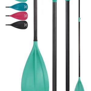 ZLX SUP Paddel Stand Up Paddle Zubehör, 3 oder 4 Abnehmbare Teile, Verstellbares Paddel für SUP mit Glasfaser Blade, perfekt für Surfen, Schwimmen und Wassersport Vergnügen