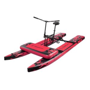Aufblasbares Tretkajak für zwei Personen, Wasserfahrrad mit Propeller und Pedalen, einfache Bedienung auf dem Wasser
