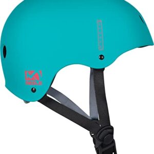 Mesle Wassersporthelm Ragnar, abnehmbarer Ohrenschutz, leichte Konstruktion für Wakeboarding, Kitesurfen, Kayakfahrten und Surfen. CE EN 1402 geprüft.