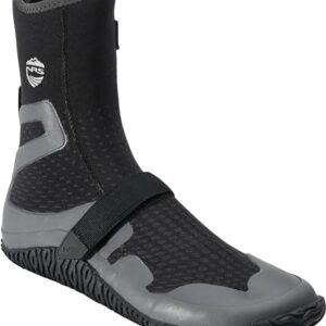 NRS Paddel Neoprenschuh Herren Schwarz 46,5 - Komfortable Wasserschuhe für Männer aus hochwertigem Neopren