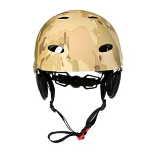 Wassersport-Sicherheits-Helm mit einstellbarer Schutzhaube, ideal für Kinder und Erwachsene, geeignet für Kajakfahren, Kanufahren, Wakeboarden und andere Wassersportarten
