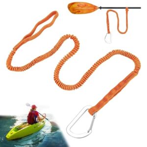 Paddelleine für Kajak, Kanu und Boot - dehnbare Konstruktion mit Federhaken