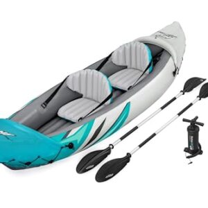 Hochwertiges Kajak für Gewässer mit Wellen, Robuste Konstruktion, zwei Einsteckpaddel und Transportbeutel