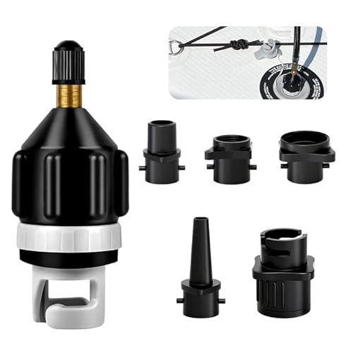 VeftsVY Schlauchboot Ventiladapter Luftpumpenkonverter, SUP-Pumpenadapter für Paddelboard Schlauchboot, Aufblasbarer Schwimmring