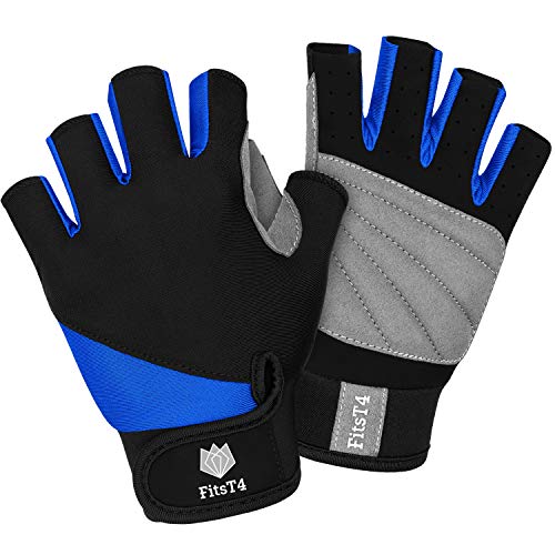 Ergänzte Handschuhe mit 3/4-Finger-Design, gepolsterter Handfläche und Anti-Rutsch-Funktion für Wassersportarten wie Segeln, Kajakfahren, SUP und Windsurfen.