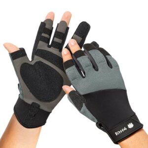 Segelhandschuhe für Herren - Komfortable Segelhandschuhe mit ö-Finger-Design und Klettverschluss - Ideal für Segeln, Paddeln, Angeln und Fischen